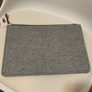 3/$15 Gray Felt Clutch/Tablet Holder